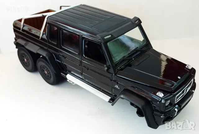 Mercedes-Benz G 63 AMG 6x6 Welly - Мащаб 1:24, снимка 6 - Колекции - 49039934