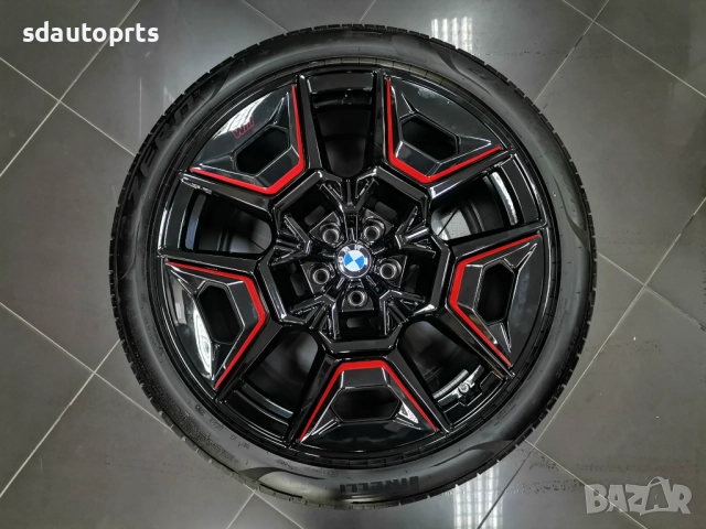 Като нови 22” Джанти BMW Style 922 M Red Label Гуми БМВ XM G09, снимка 2 - Гуми и джанти - 52088146