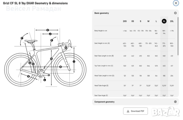 Гравел велосипед Canyon Grizl CF SL 8 1by EKAR, 1х13, снимка 12 - Велосипеди - 51172290