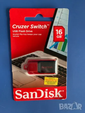  Нова USB Флаш памет - 16GB SanDisk cruzer, снимка 1