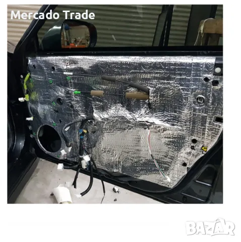 Шумоизолация за кола, Шумоизолиращо фолио, За капаци и врати, 6мм, Сив, снимка 4 - Аксесоари и консумативи - 49723305