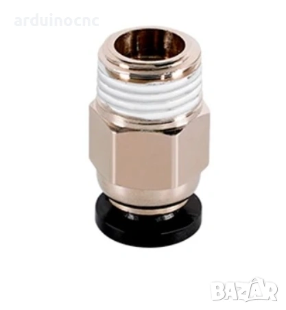 Пневматичен фитинг Бърза връзка Bowden конектор хидравличен щуцер PC4-M10 3D Printer PTFE