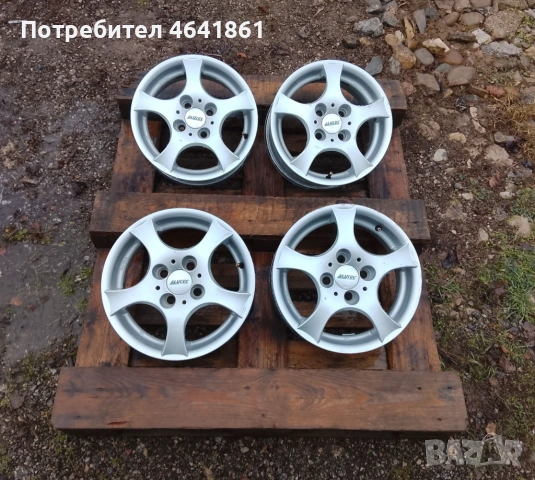 4бр.Алуминиеви джанти 14" 4x98-Fiat Panda(2003-2025),500,Doblo,Strada