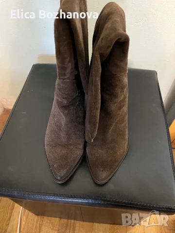 Ботуши естествен велур , снимка 3 - Дамски ботуши - 51166368