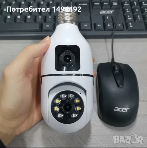 двойна wifi камера, снимка 4 - IP камери - 47052745