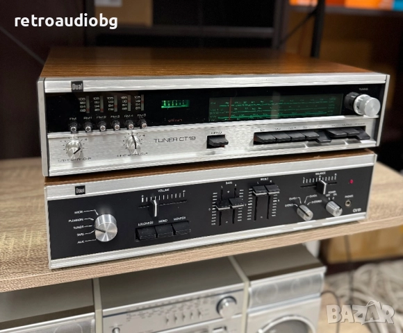 🔊Винтидж аудио сет DUAL усилвател + тунер + грамофон + тонколони Sharp🔊, снимка 5 - Аудиосистеми - 51855010