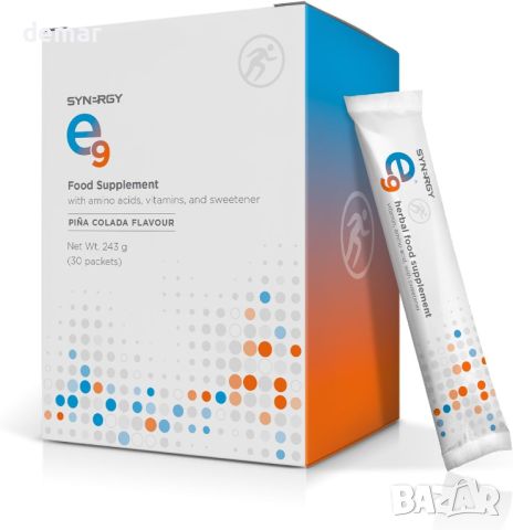 Synergy Worldwide E9 30 дози Добавка от 500 mg L-аргинин с витамини B12, B6, пантотенова киселина 