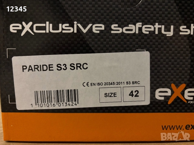 Продавам работни обувки PARIDE S3 SRC EXENA, снимка 6 - Други - 53037647