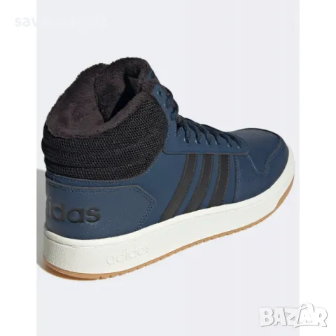 Мъжки обувки ADIDAS Hoops 2.0 Mid Shoes Navy, снимка 2 - Маратонки - 48928647