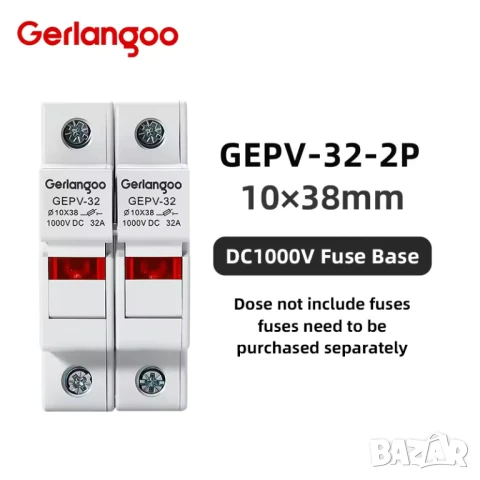 Държач за предпазители за фотоволтаични панели 10*38mm