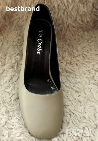 Дамски елегантни обувки от естествена кожа ,на ток, код 594/115, снимка 8 - Дамски обувки на ток - 46443042