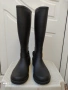 Стилни черни гумени ботуши, снимка 1