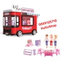 Камион сладкарница с три кукли,оборудване,звук и светлини, снимка 1