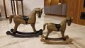 Дървени люлеещи коне–два размера., снимка 1 - Антикварни и старинни предмети - 43093230