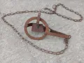 Стар кован вълчи капан, снимка 4