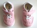 Розови кожени бебешки маратонки, снимка 1 - Бебешки обувки - 46006799