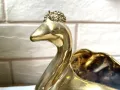 Красив позлатен порцеланов лебед от Англия , снимка 10