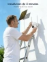 Нова Външна 4G CCTV камера 2K соларна с нощно виждане аларма и аудио за охрана дом, снимка 6