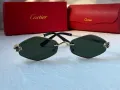 Cartier 2024 дамски слънчеви очила ромб 3 цвята, снимка 5