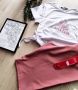 дамски летни памучни екипи тениска и клин , снимка 3