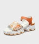 Модерни бели сандали с оранжеви акценти 226206-1428 orange-white, снимка 3