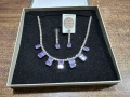 Комплект колие и обеци с кристали Swarovski, снимка 7