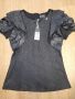 Нова черна блуза Lucy, снимка 1 - Тениски - 45933405