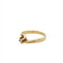 Златен дамски пръстен с диамант 1,98гр. размер:50 14кр. проба:585 модел:23528-4, снимка 3