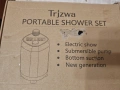 Преносим къмпинг душ Trizwa – с батерия и помпа, нов, снимка 1