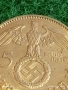 Сребърна монета 5 райхсмарки 1937г. Германия Трети Райх с Свастика за КОЛЕКЦИОНЕРИ 54388, снимка 3