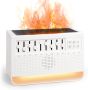 Регулируема машина за бял шум KozyOne със симулиран пламък ароматен дифузьор, овлажнител