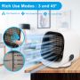 Преносим мини климатик PPkar/личен охладител за въздух с USB захранване/тих за къмпинг/офис/кола, снимка 4
