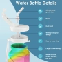 Сгъваема силиконова бутилка за вода спортна за туризъм, снимка 2