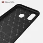 Samsung Galaxy A20e Удароустойчив Carbon Fiber Калъф и Протектор, снимка 4