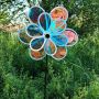 4752 Градинска вятърна въртележка с преливащи цветове, 75 см, снимка 5