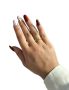 Красив дамски пръстен от медицинска стомана с блестящи камъни, снимка 1 - Пръстени - 45710491