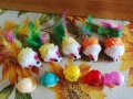 Играчки за котка 5 мишки + 5 клатушки, снимка 3