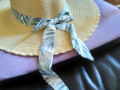 Сламена шапка женска с панделка маркова размер 58 нова, снимка 2
