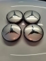 Мерцедес 55/60/52мм алуминиеви капачки / декоративни тапи за джанти сиви , снимка 1