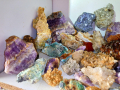 лот колекция минерали от България друза Кварц аметист кристали яспис галенит азурит ахат халцедон , снимка 2