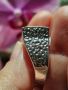 масивен сребърен пръстен с Пурпурен Аметист, снимка 6