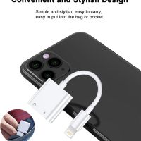Адаптер за слушалки iPhone, [2 в 1] Lightning към 3,5 мм жак AUX аудио донгъл, двоен сплитер, снимка 5 - Аксесоари за Apple - 45631649