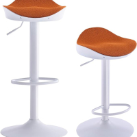 Бар столове - комплект 2 бр, EUYY102-KS-1919WH-OR, снимка 2 - Столове - 44970950