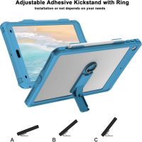 ShellBox Калъф за iPad 10.2 9/8/7 поколение с вграден протектор с презрамка за рамо, синьозелен, снимка 8 - Калъфи, кейсове - 45684512