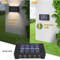 Комплект 3 броя соларни лампи за стена, Двупосочни, снимка 4 - Соларни лампи - 46170801