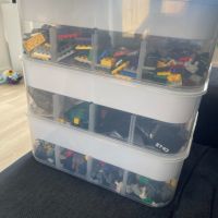 DoubleCare прозрачна кутия за съхранение на детски играчки, с капаци, 3 нива, 42 отделения, снимка 7 - Други - 45484386