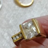 красиви позлатени пръстени с камъни , снимка 9 - Пръстени - 45394761