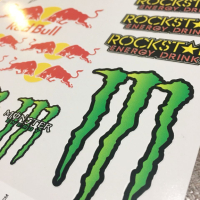 Стикери Redbull Rockstar Monster - лист А4 , снимка 2 - Аксесоари и консумативи - 45053406