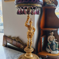 Месингова лампа, снимка 3 - Антикварни и старинни предмети - 44949032