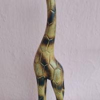 Дървен жираф, снимка 3 - Декорация за дома - 45179202